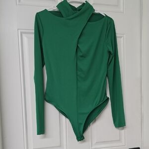 Zara Women's Bodysuit in Vibrant Green